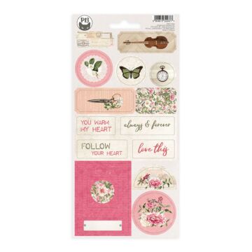 P13 Chipboard Sticker Sheet, Dear Love 02