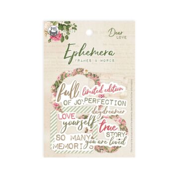 P13 Ephemera, Frames and Words - Dear Love