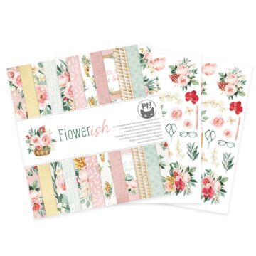 P13 12X12 Paper Pad, Flowerish