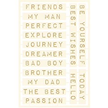 P13 Chipboard Embellishments, Free Spirit 04 (15pcs)