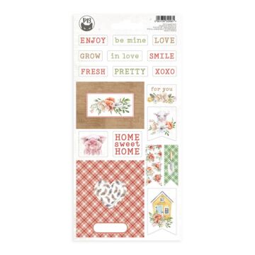 P13 Chipboard Sticker Sheet, Farm Sweet Farm 01