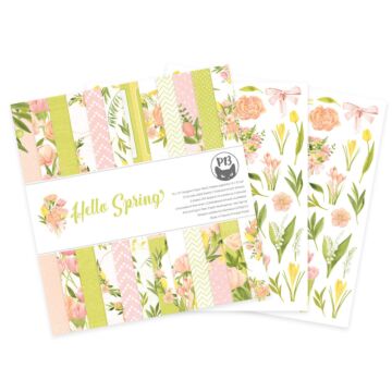 P13 12X12 Paper Pad, Hello Spring