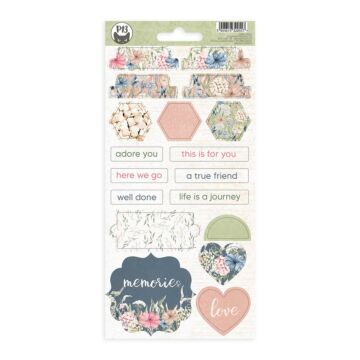 P13 Chipboard Sticker Sheet, Lady's Diary 03