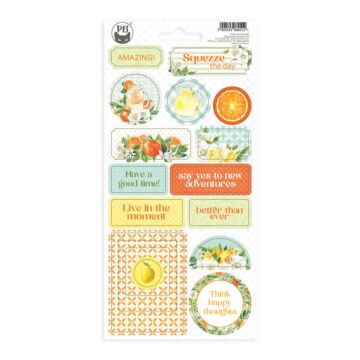 P13 Chipboard Sticker Sheet, Fresh Lemonade 02