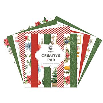 P13 12X12 Maxi Creative Pad, Cosy Winter - Red and Green