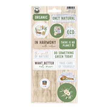 P13 Chipboard Sticker Sheet, There is No Planet B 02