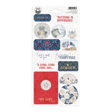 P13 Chipboard Sticker Sheet, Once Upon a Time 02