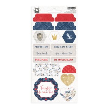P13 Chipboard Sticker Sheet, Once Upon a Time 03