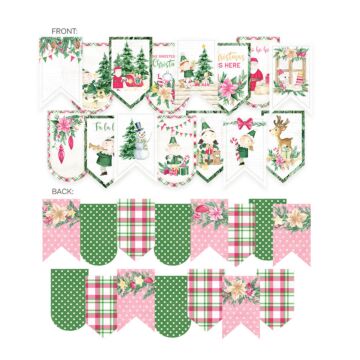 P13 Die Cut Garland, Santa's Workshop (15pc)