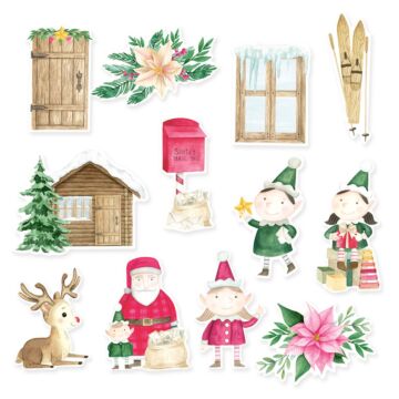 P13 Ephemera, Santa's Workshop (12pc)