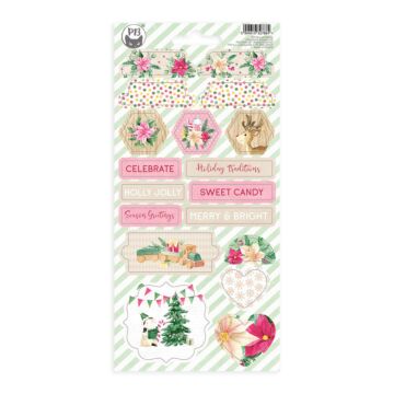 P13 Chipboard Sticker Sheet, Santa's Workshop 03