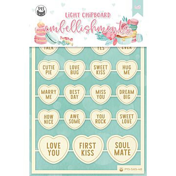 P13 Chipboard Embellishments, Sugar and Spice 05