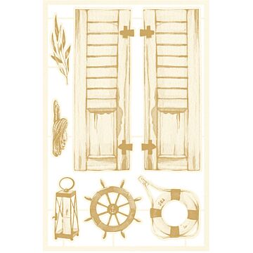 P13 Chipboard Embellishments, Beyond the Sea 01 (7pcs)