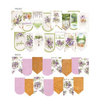 P13 Die Cut Garland, Secret Garden (15pc)