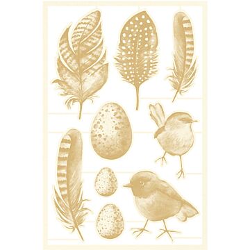 P13 Chipboard Embellishments, The Four Seasons - Spring 02 (9pcs)