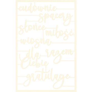 P13 Chipboard Embellishments, The Four Seasons - Spring 05 (8pcs)