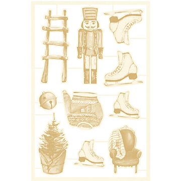 P13 Chipboard Embellishments, The Four Seasons - Winter 05 (10pcs)