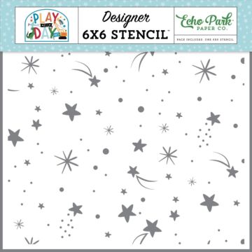Echo Park Play All Day Boy: Shoot For The Stars Stencil