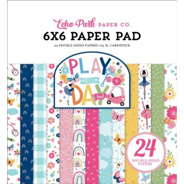Echo Park Play All Day Girl 6x6 Paper Pad