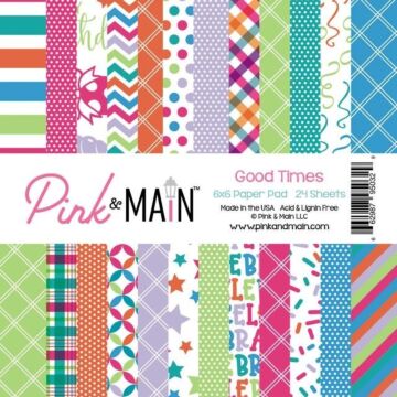 Pink & Main 6X6 Paper Pad, Good Times