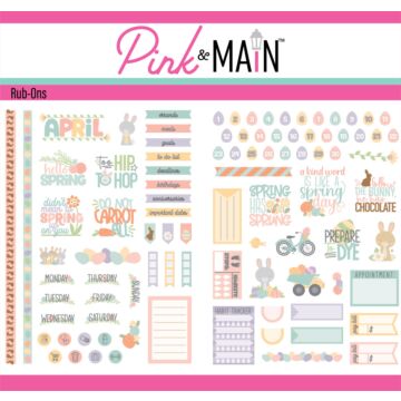 Pink & Main Rub-ons, April