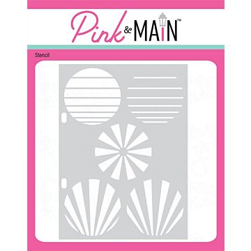 Pink & Main Stencil, Circle Layers