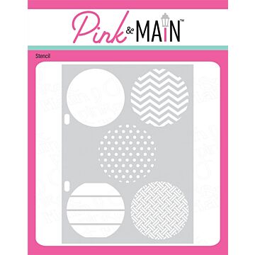 Pink & Main Stencil, Circle Spotlights 1
