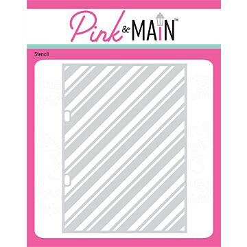 Pink & Main Stencil, Candy Stripes