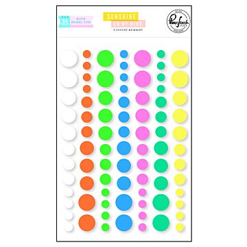 Pinkfresh Studio Matte Enamel Dots, Sunshine on my Mind