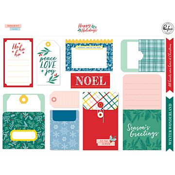 PinkFresh Journaling Bits, Happy Holidays
