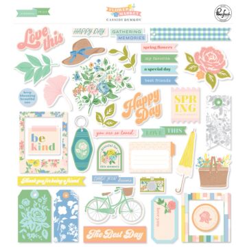 Pinkfresh Studio Ephemera Pack, Flower Market