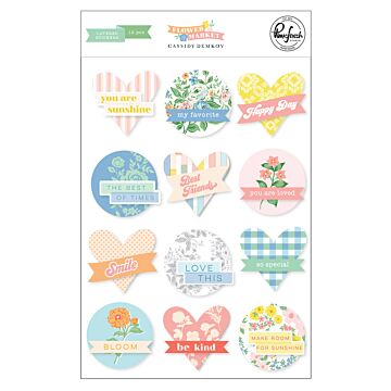 Pinkfresh Studio Layered Stickers, Flower Market