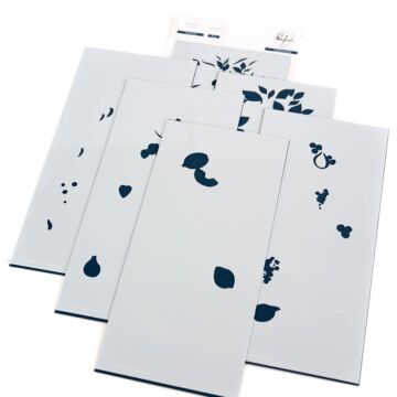 Pinkfresh Studio Layering Stencil Set, Fruitalicious