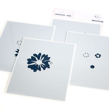 Pinkfresh Studio Layering Stencil Set, Thanks for Being There