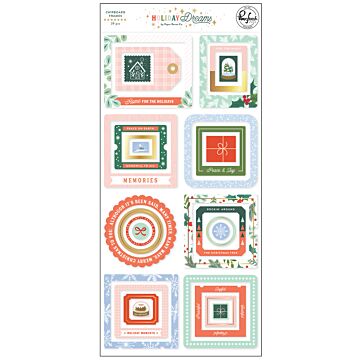 Pinkfresh Studio Chipboard Frames, Holiday Dreams