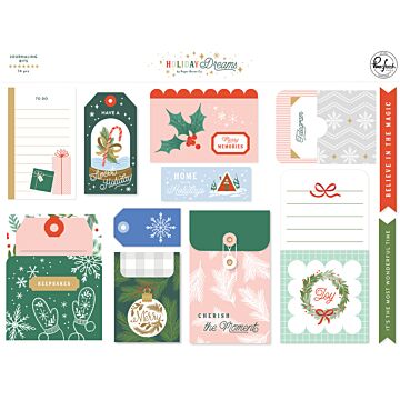 Pinkfresh Studio Journaling Bits, Holiday Dreams
