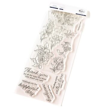 Pinkfresh Studio Clear Stamp, Artsy Floral