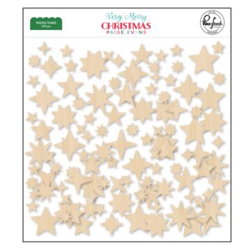 Pinkfresh Studio Wood Stars, Very Merry Christmas