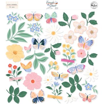 Pinkfresh Studio Fresh Start Floral Ephemera