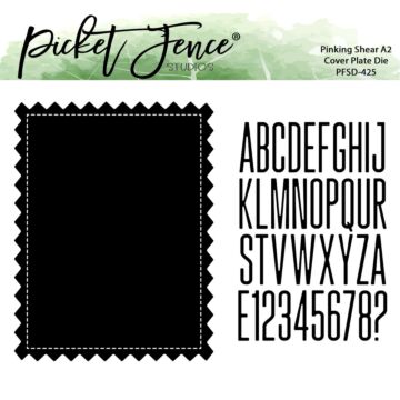 Picket Fence Studios Die, Pinking Shear A2 Cover Plate