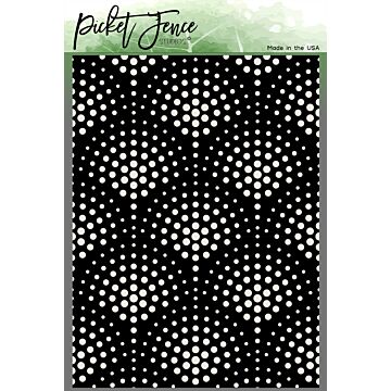 Picket Fence Studios Stencil, The Center Polka Dot