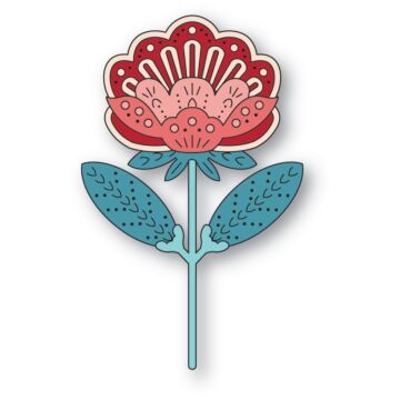 Poppystamps Die, Nordic Petalglow Flower