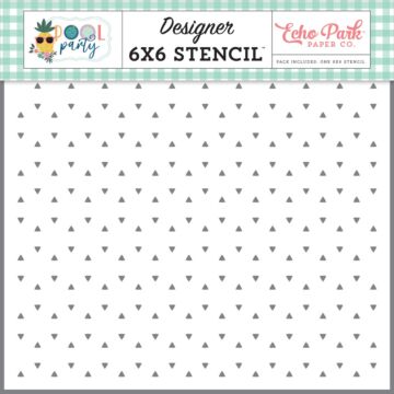 Echo Park Pool Party: Summer Sprinkles 6x6 Stencil Set