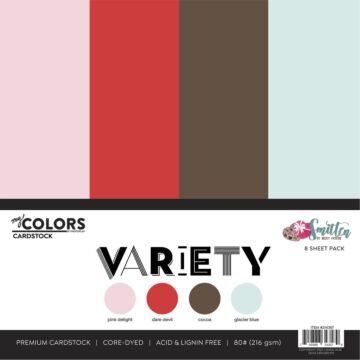 Photo Play Paper My Colors 12X12 Cardstock Variety Pack, Smitten (8 Sheets)