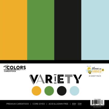 Photo Play Paper 12X12 Cardstock Variety Pack, Sweet as Honey 2 (8 Sheets)