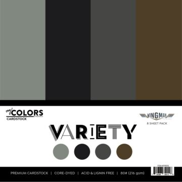 Photo Play Paper 12X12 Cardstock Variety Pack, Wingman (8 Sheets)