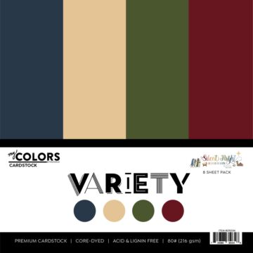 Photo Play Paper 12X12 Cardstock Variety Pack, Silent Night (8 Sheets)