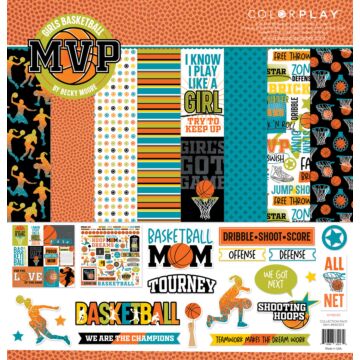 Photo Play Paper 12X12 Collection Pack, MVP Basketball - Girls
