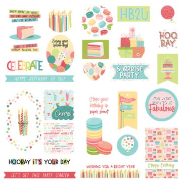 Photo Play Paper Ephemera, Birthday Sparkle