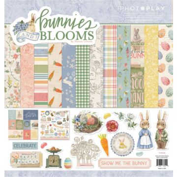 PhotoPlay 12X12 Collection Pack, Bunnies and Blooms